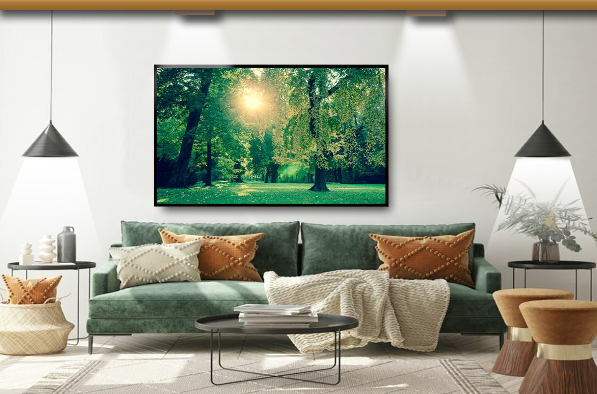 Quadro Decorativo Árvores com Folhas Verdes - Imagem 7