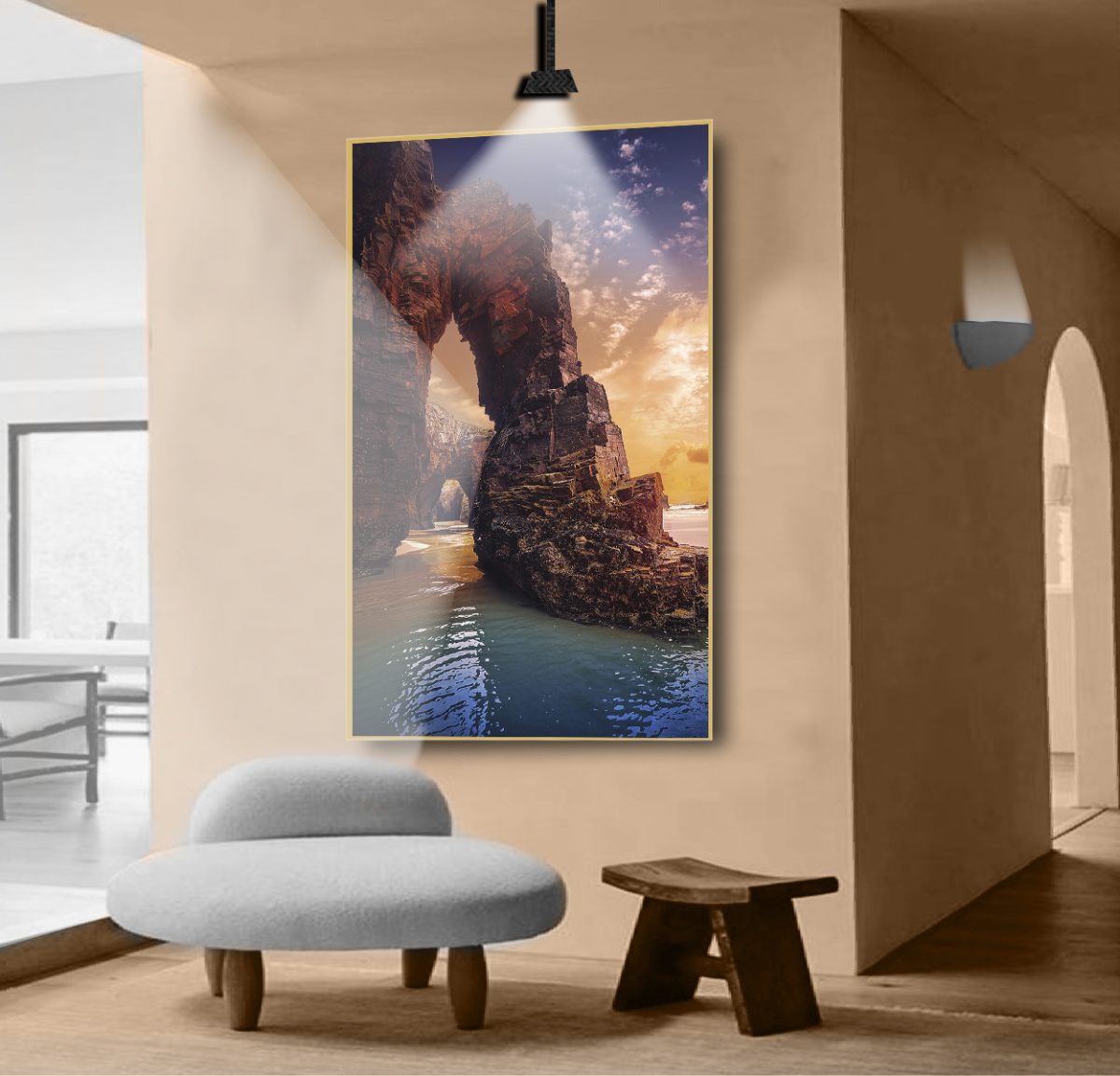 Quadro Decorativo Paisagem com Por do Sol - Imagem 4