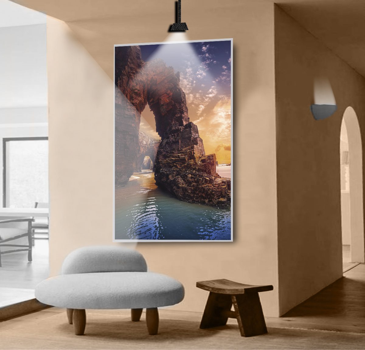 Quadro Decorativo Paisagem com Por do Sol - Imagem 6