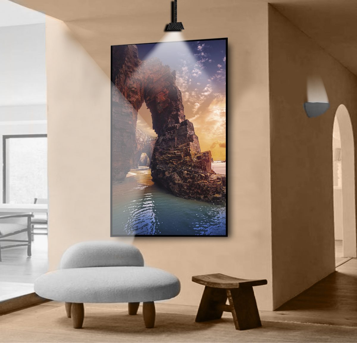 Quadro Decorativo Paisagem com Por do Sol - Imagem 7
