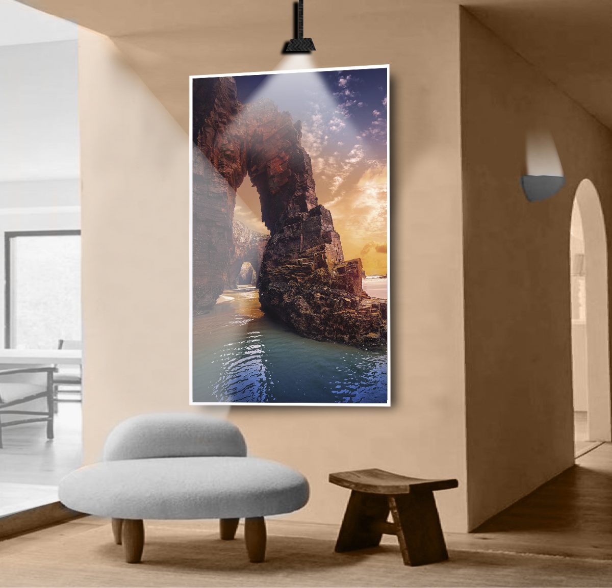 Quadro Decorativo Paisagem com Por do Sol - Imagem 13