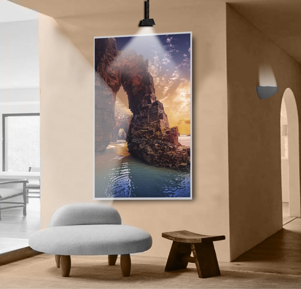 Quadro Decorativo Paisagem com Por do Sol - Imagem 18