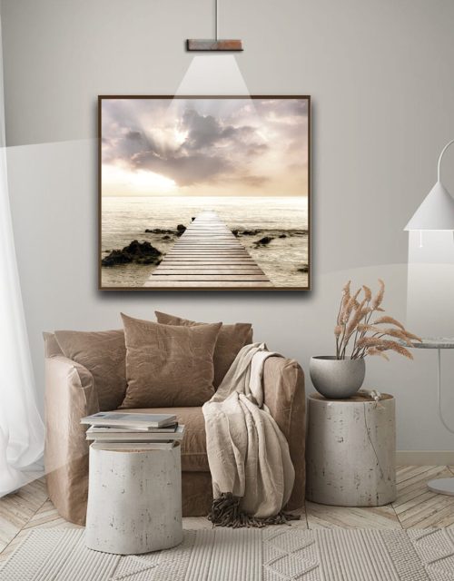 Quadro Decorativo Fotografia Passarela para o Mar