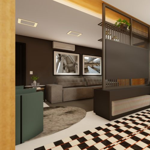 Jogo com 2 Quadros Decorativos Arquiteturas
