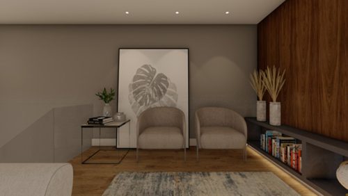 Quadro Decorativo Folhas Abstratas