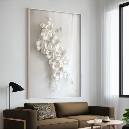 Quadro Decorativo White Flowers