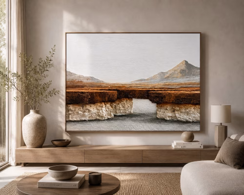 Quadro De Luxo Horizontes Terrosos | Arte Contemporânea