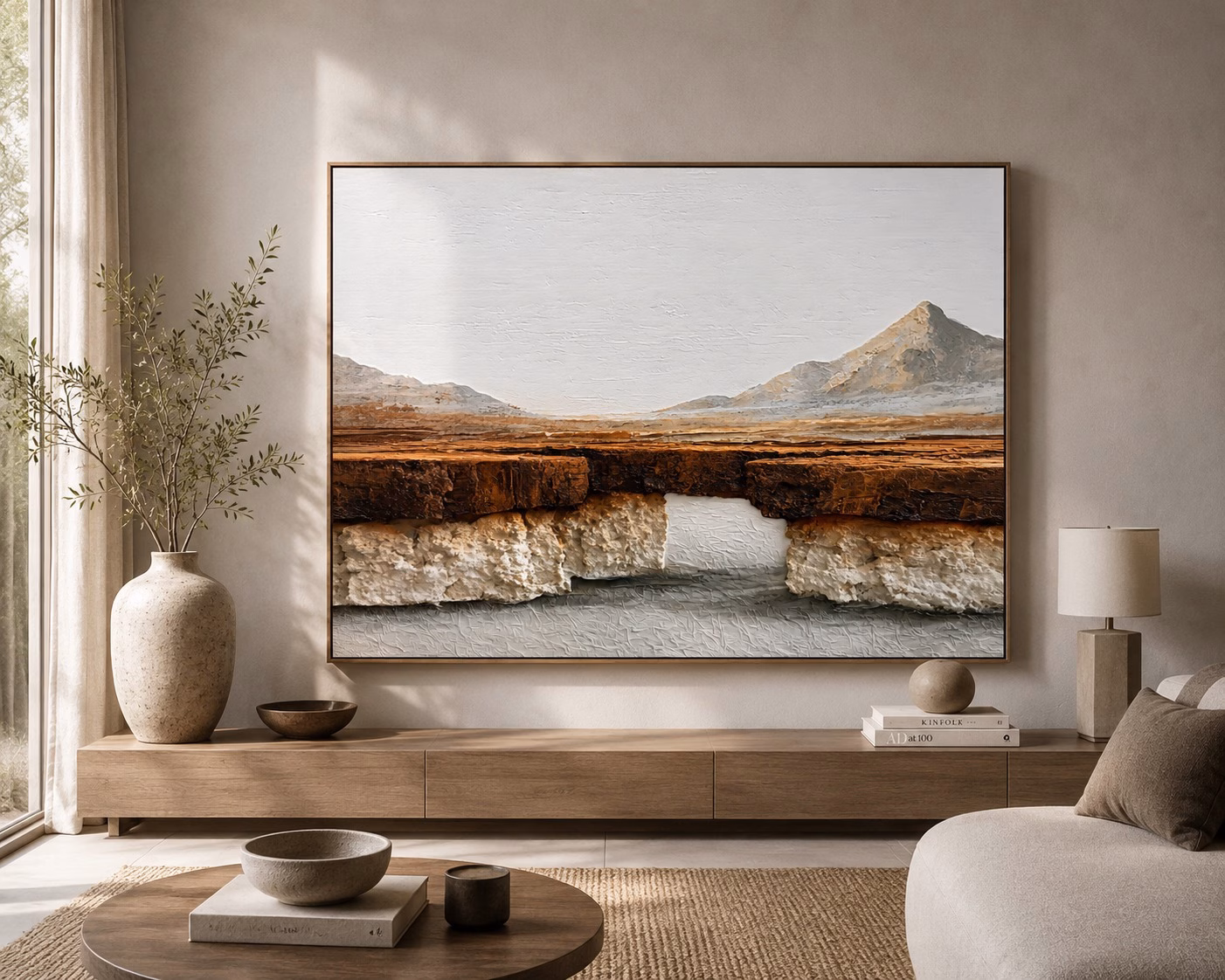 Quadro De Luxo Horizontes Terrosos | Arte Contemporânea